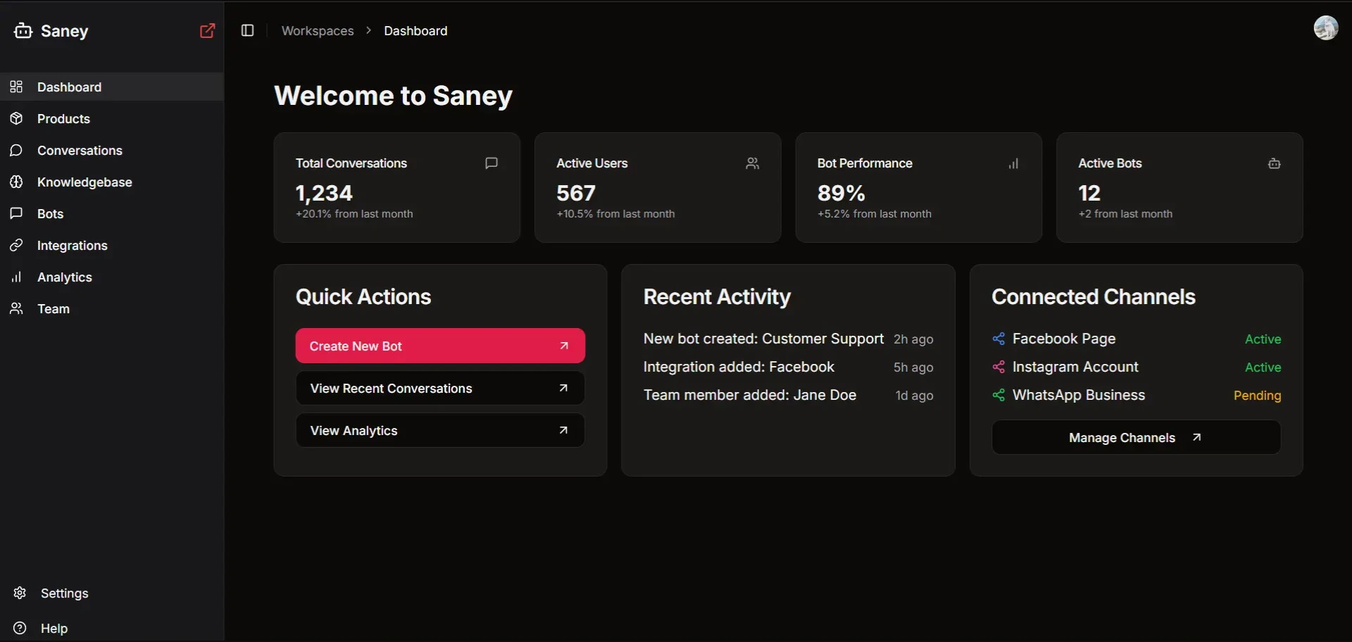 Saney screenshot 2